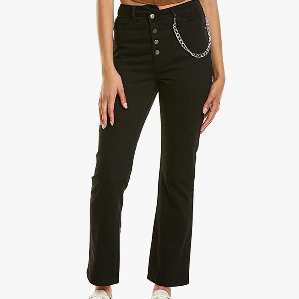 WEWOREWHAT Crossover Straight Jeans - Picture 4 of 8